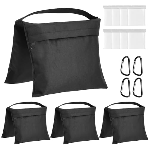 Bolsas de arena RANJIMA para tripode y soportes de luz en set de 4 piezas contra el viento