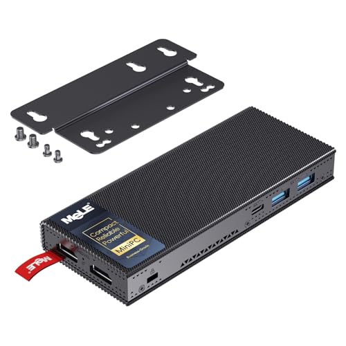 MeLE PCG02 Pro Fanless N100 Mini PC Stick 8GB LPDDR4x 128GB eMMC Win11pro Slim Micro Computer Stick Dual HDMI 4K Display WiFi 5 BT5.1 GbE, Support PD3.0 Protocol, on IoT, Digital Signage, MES, WMS