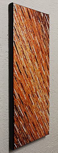 Art abstrait texture couteau 50x20 : l'art mural pour petits espaces