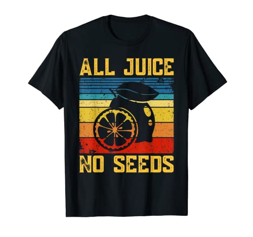 Retro Funny Vintage All Juice No Seeds Vasectomy Men Husband T-Shirt