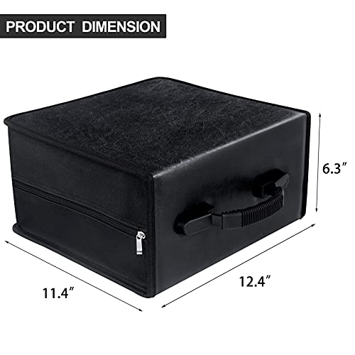 Siveit Cd/Dvd Binder, Cd Dvd Case Holder Binder 400 Capacity Cd/Dvd Wallet Storage Booklet Album Box (Pu Black) #TOP5