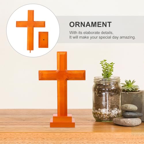 Cruz de madera maciza GRADENEVE para decoración elegante de comunión 4
