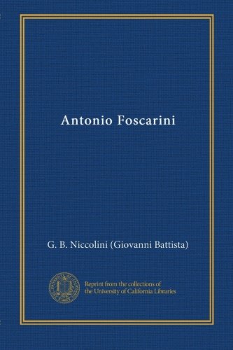 Antonio Foscarini (German Edition)