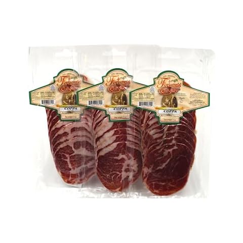 Fortuna's Imported Coppa Capicola - Nitrate & Gluten-Free Dry Cured Pork - 3 oz pkgs x 3 Packs, Pre-Sliced Thin for Easy Meals - Boneless Pork from Italy. America's Best - Wall Street Journal Cover