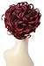 Produktbild PRETTYSHOP Dutt Haarteil Zopf Haarknoten Hepburn-Dutt Haargummi Hochsteckfrisuren Gewellt Rot Mix HK113