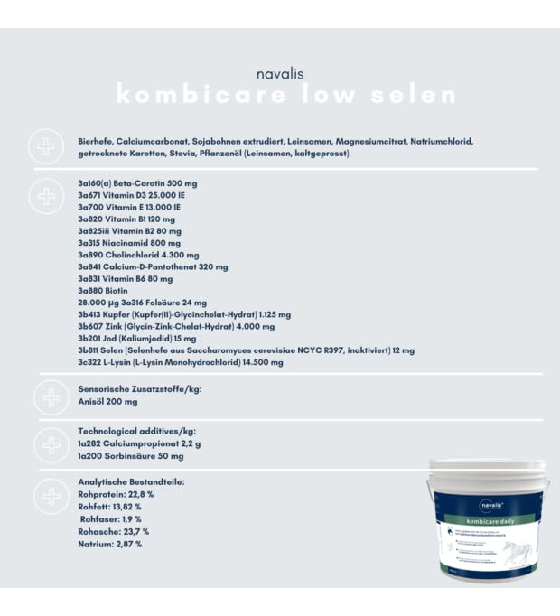 Navalis Kombicare Daily Pellets | 2,5 kg | Ergänzungsfuttermittel für Pferde | Vitamine & Mineralstoffe