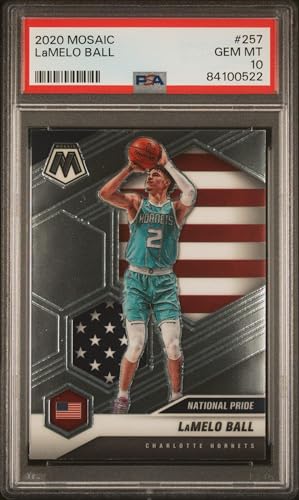 Graded 2020 Panini Mosaic LaMelo Ball #257 Rookie RC Basketball Card PSA 10 Gem Mint