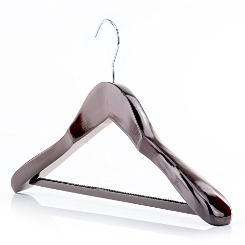 HANGERWORLD 5 Grucce 45cm in Legno Laccato Mogano