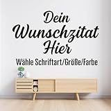 Wunschtext Wandtattoo – Individuelle Vinyl Beschriftung bis 5 Zeilen – Zitate, Sprüche oder Namen – Wandaufkleber & Fensteraufkleber personalisiert