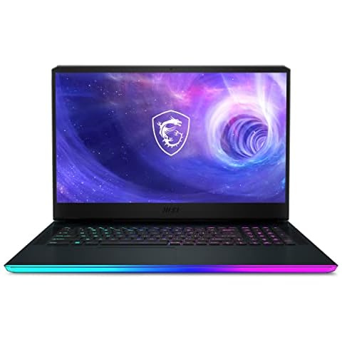 MSI Notebook Raider GE76 Gaming Laptop (12UH-419UK), Intel Core i7-12700H, 17.3" Inches FHD 360Hz Panel, NVIDIA RTX 3080, 32GB, 1TB SSD, Windows 11 - Titanium Blue Cover