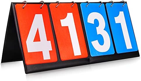 HRLORKC Scoreboard Score Keeper Score Flipper for Basketball Tennis Sports
