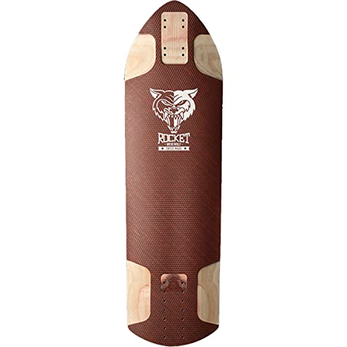 Rocket Longboards Downhill/Freeride Werewolf Red Longboard Skateboard Deck - 8.9