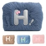 Borsa Acqua Calda Elettrica per Ciclo - Peluche Azzurro Rimovibile e Lavabile 500w - Boule Scaldamani Elettrico - Regalo Donna Uomo - Coveri Collection