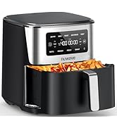 Nuwave Brio Plus 6-in-1 Air Fryer, 7-Qt Large Capacity, 50°F–400°F Precise Temp Control, Non-Toxi...