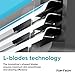 TopTech Razor 3 for Men - Replaceable Cartridges for Shaving Razor - 3 Blade Technology Refills - 4 Count Pack - Fits Gillette Mach3 - Soft Shave & Sharp Blades - Cost-effective Refill
