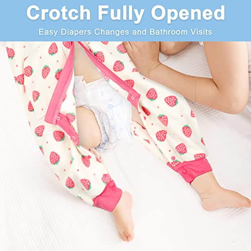 Moemoe Baby Toddler Sleeping Sack Fleece Sleep Sack With Feet 1.0 Tog Sleep Sack With Legs Sleeveless Wearable Blanket Baby #TOP3