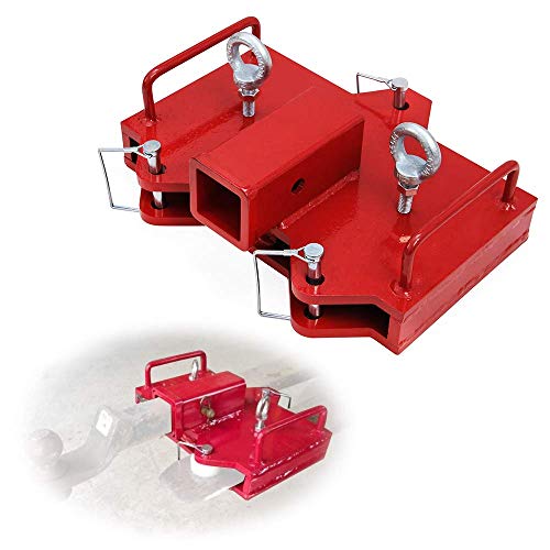 Hydraker 2" Forklift Trailer Hitch Receiver Ball Hitch Attachments Fit For Dual Pallet Forks #TOP1