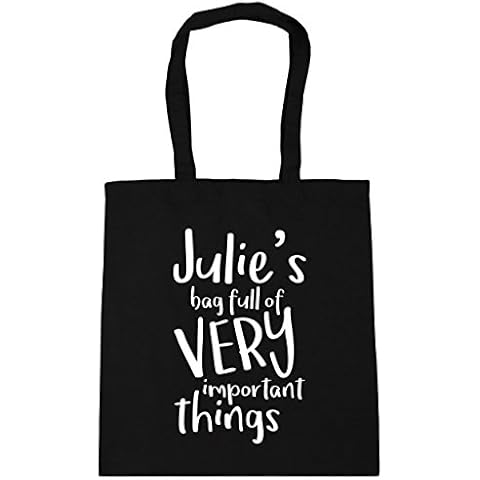 HippoWarehouse PERSONALISED (Insert Custom Name Here) Bag Full of Very Important Things Tote Shopping Gym Beach Bag 42cm x38cm, 10 litres Cover