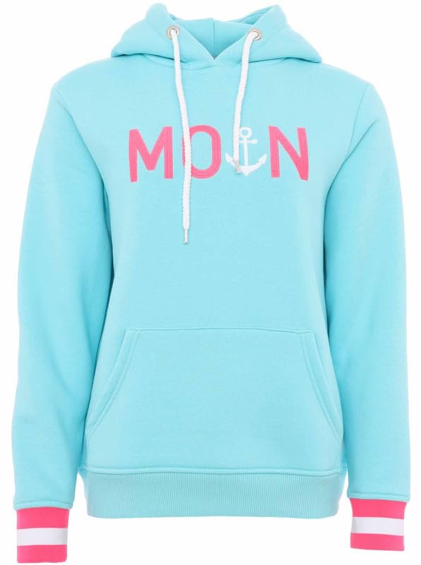 Zwillingsherz Damen Pullover Hoodie Sweatshirt Pulli Hoody mit Kapuze Damenbekleidung Herbst Übergangspullover Moin Hoodie Kapuzenpullover Wintermode Frauen