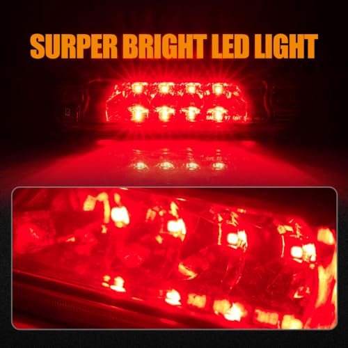 Image of Third 3rd Brake Light LED Assembly for 1997-2001 Jeep Cherokee (Smoked)