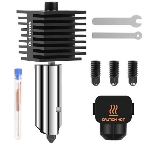 JORMIX 3D�v�����^�[ 0.4mm �z�b�g�G���h�L�b�g Bambu Lab A1/A1 Mini�p �A�b�v�O���[�h�z�b�g�G���h�A�Z���u�� 0.2/0.6/0.8mm �d���X�`�[���m�Y���z�b�g�G���h�L�b�g���o�@����&�V���R���\�b�N�X Bambu Lab