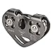 tomvorks Aluminum Alloy Dual Trolley Pulley, High Speed Rotation, Light Weight with Stainless Steel Pulleys for Wire Rope, Suitable for Mountaineering, Rock Climbing - ZWA006