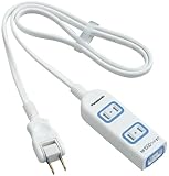 Panasonic ザ・タップX(安全設計扉・パッキン付コンセント)(3コ口)(スナップキャップ・1mコード付)(ホワイト)