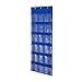 Honey-Can-Do SFT-01278 Over The Door Clear Shoe Organizer/Storage Rack, Navy