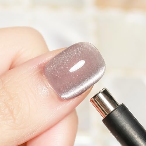 Esmalte de uñas Nude Cat Eye Gel 15ml cristal holográfico miniatura 5