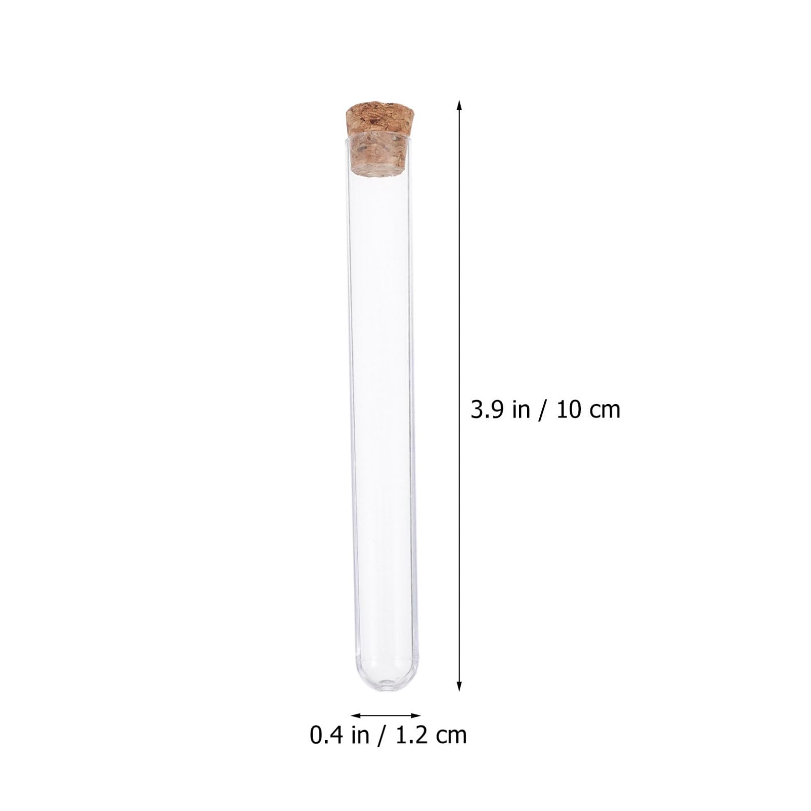 NAMOARLY 100pcs Test Tube Container with Lid Chemistry Tube Plant Containers Liquid Storage Containers Candy Storage Containers Testing Tubes Liquid Container Lab Science Tubes Plastic