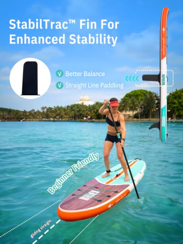 Image of Niphean Inflatable Stand Up Paddle Board with SUP Accessories, Anti-Slip EVA Deck, 10'6'' Inflatable Paddle Boards for Adults & Youth of All Skill Levels