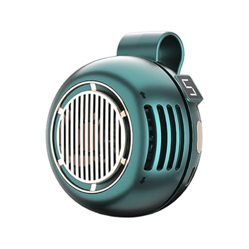 Bladeless Clip Fan - Rechargeable Mini Portable Air Cooler, 360 Rotating Quiet Cooling Device | Compact Battery Operated Designe