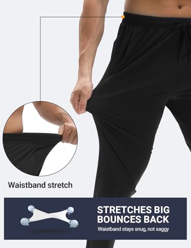 Men's Sweatpants, TriProof Stretch Track Pants Men with Zipper Pocket Drawstring Joggers for Men Lightweight Pants2