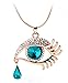Produktbild VJGOAL Damen Halskette, Mode Magisches Auge Crystal Tear Drop Wimpern Halskette Das Geschenk der Langen Strickjacke-Kette Valentinsgrußes Frau (Länge: 60 cm, A)