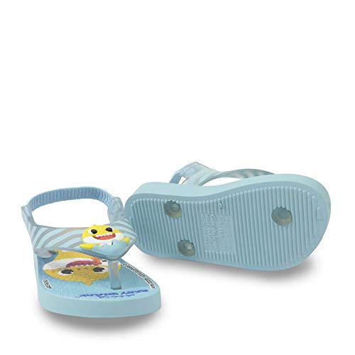 Chinelo Baby Shark, Ipanema Kids, Bebê Unissex, Azul/Amarelo, 20/21