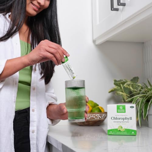 Nature's Sunshine Chlorophyll Stick Packs: Supercharge Your Detox and Boost Gut Health in Convenient, Delicious Stick Packs (Lime Twist) - Image 3