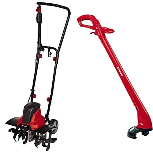Einhell Motoazada eléctrica GC-RT 1545M (1500W - 45cm, motor conexión en hilera, interruptor seguridad 2 puntos, acoplamiento de sobrecarga, cuchillas escarificadoras)+Cortadora bordes
