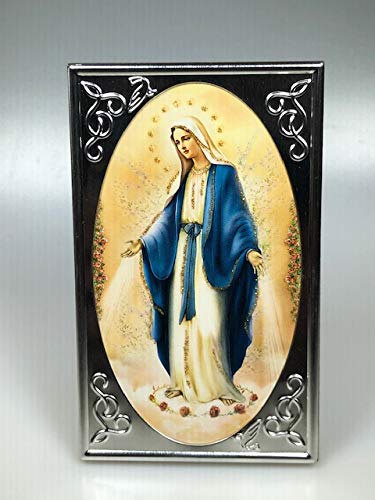 Larca Madonna Miracolosa su Cornice Argentata e