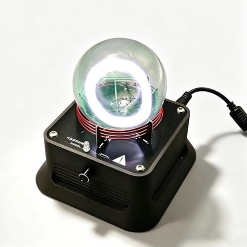 jcwwolk Bola De Accionamiento De Anillo De Plasma De Circuito Toroide, Excitadores De Anillo De Plasma, con Excitadores Musicales, Dispositivo De Brillo De Vidrio De 13 Cm, para Decoración De Fiesta