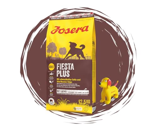 Josera - Hundefutter - Josera Exclusive FiestaPlus - Trockenfutter 12,5 KG + Goodie Quietsche Seppl - Premium Hundefutter für aktive Hunde