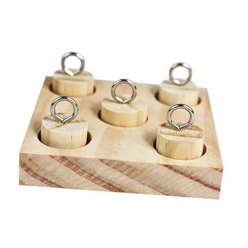 ROMISBABA 2 Juegos Juguetes de Inteligencia para Loros Rompecabezas de Madera Seguro para Aves Herramienta de Entrenamiento para Mejorar Habilidades para Loro y Cotorra