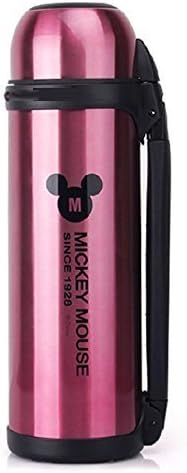 Gokingka automotive stainless steel vacuum thermal insulation Thermos water bottle heat insulation for large size stainless steel water bottle family bottle pink 1100ml [parallel import goods]