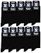 Produktbild Occulto Herren Schwarze Socken 10er Pack, 20er Pack, 30er Pack (Modell: Hermann) 10 Paar | Schwarz 43-46