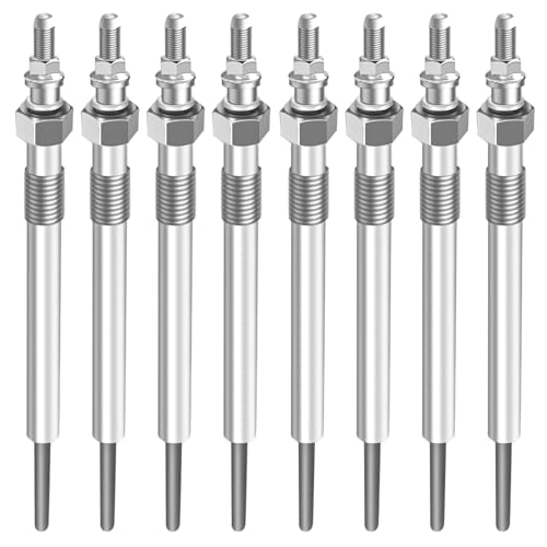 YIUIY 8PCS Glow Plugs 2001-2004.5 Compatible with Chevy GMC Duramax 6.6 LB7 Diesel for Silverado Sierra Replace 97226202
