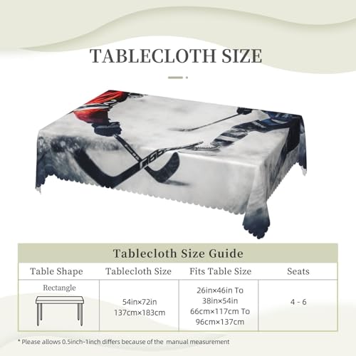 Nappe hockey imperméable contre les taches sur table 183cm