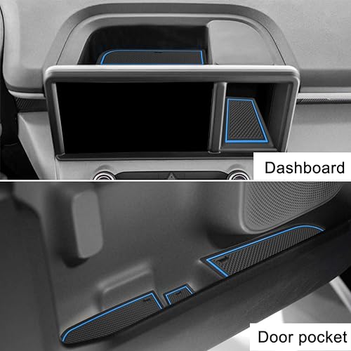 Tapete para portavasos Ford Maverick 2022-2025 azul miniatura 4