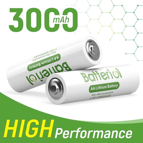 Lithium Batteries AA, Double A Batteries 3000mAh 1.5V Long Lasting for Blink Camera, Flashlight, Video Doorbell, Clocks, - Additional View