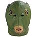 Animal mask Green Murloc Headgear Green Head Monster Mask Monster Beast Golden Crucian Carp Cos Props Latex Film Makeup Alien Headgear Funny Props