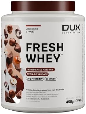 Fresh Whey Protein - Chocolate e Avelã 450g - 20g de Proteínas po...