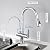 Kitchen Faucet with Pull Down Sprayer Modern 2 Handle Kitchen Faucets Drinking Water Faucet Reverse Osmosis Faucet for Kitchen Sink 3 in 1 High Arc Water Purifier Faucets Lead-Free Brass,Chrome